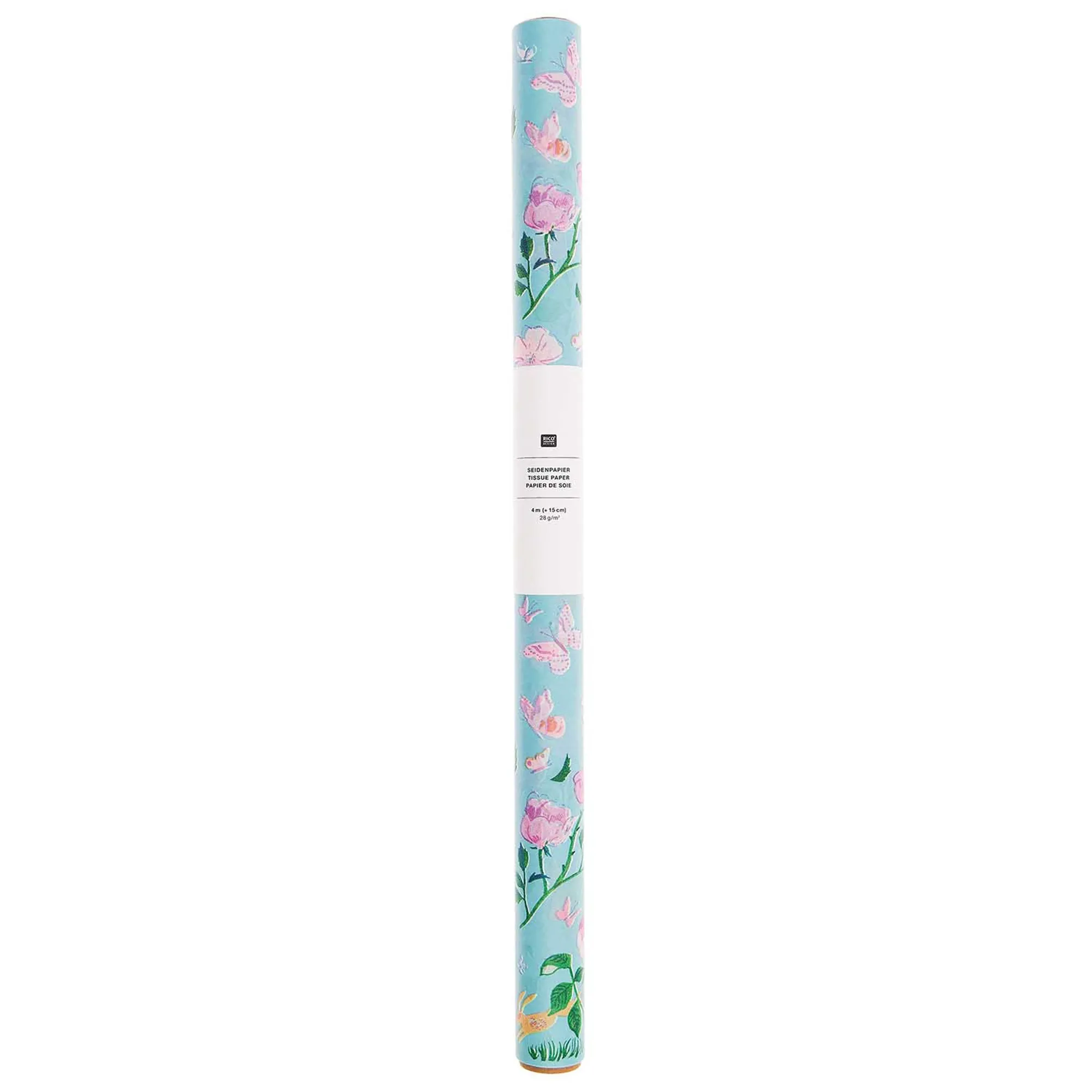Seidenpapier auf Rolle "Frühlingswiese" 4m