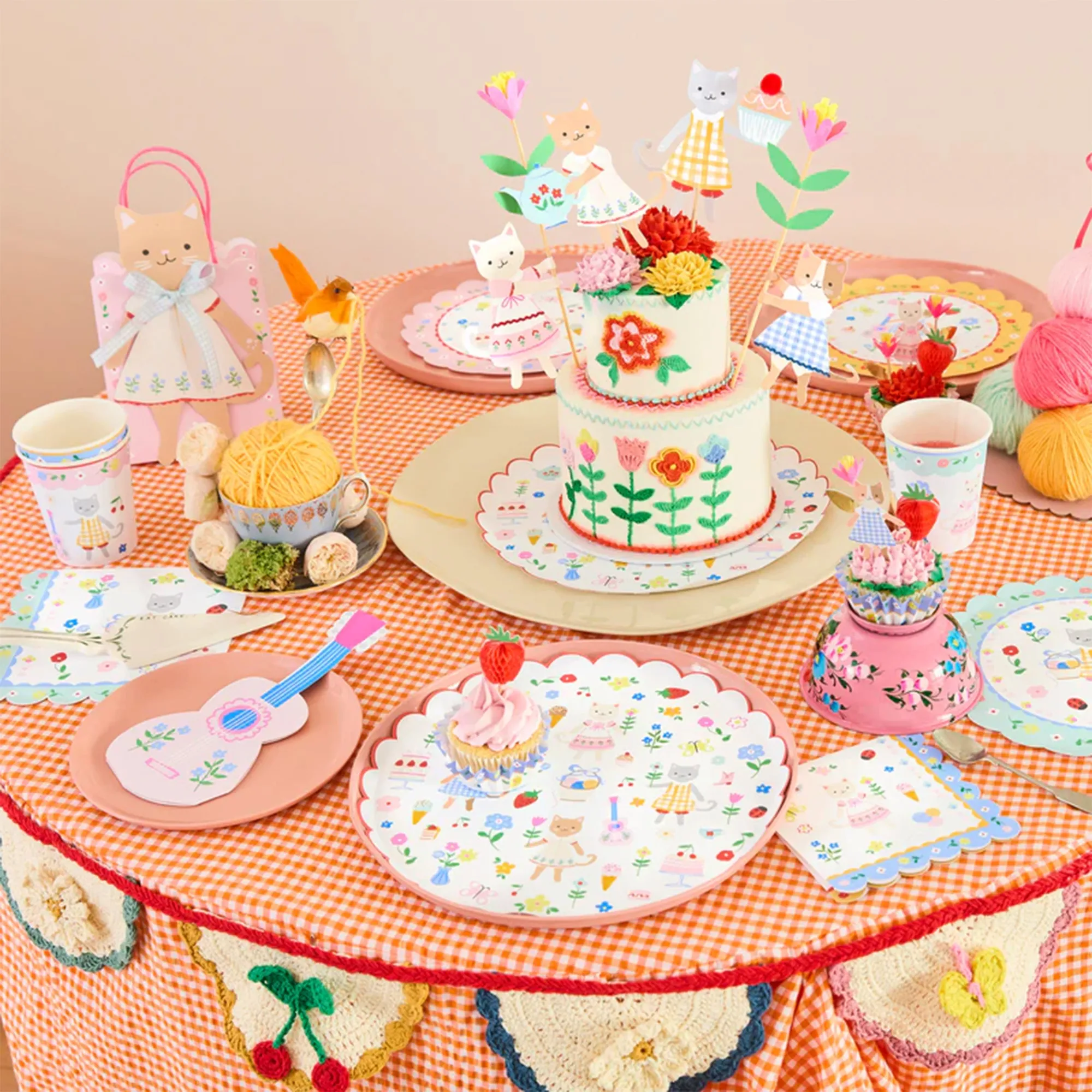 Kinderfeier, Kuchen, Dekoration, Tischset, Kekse