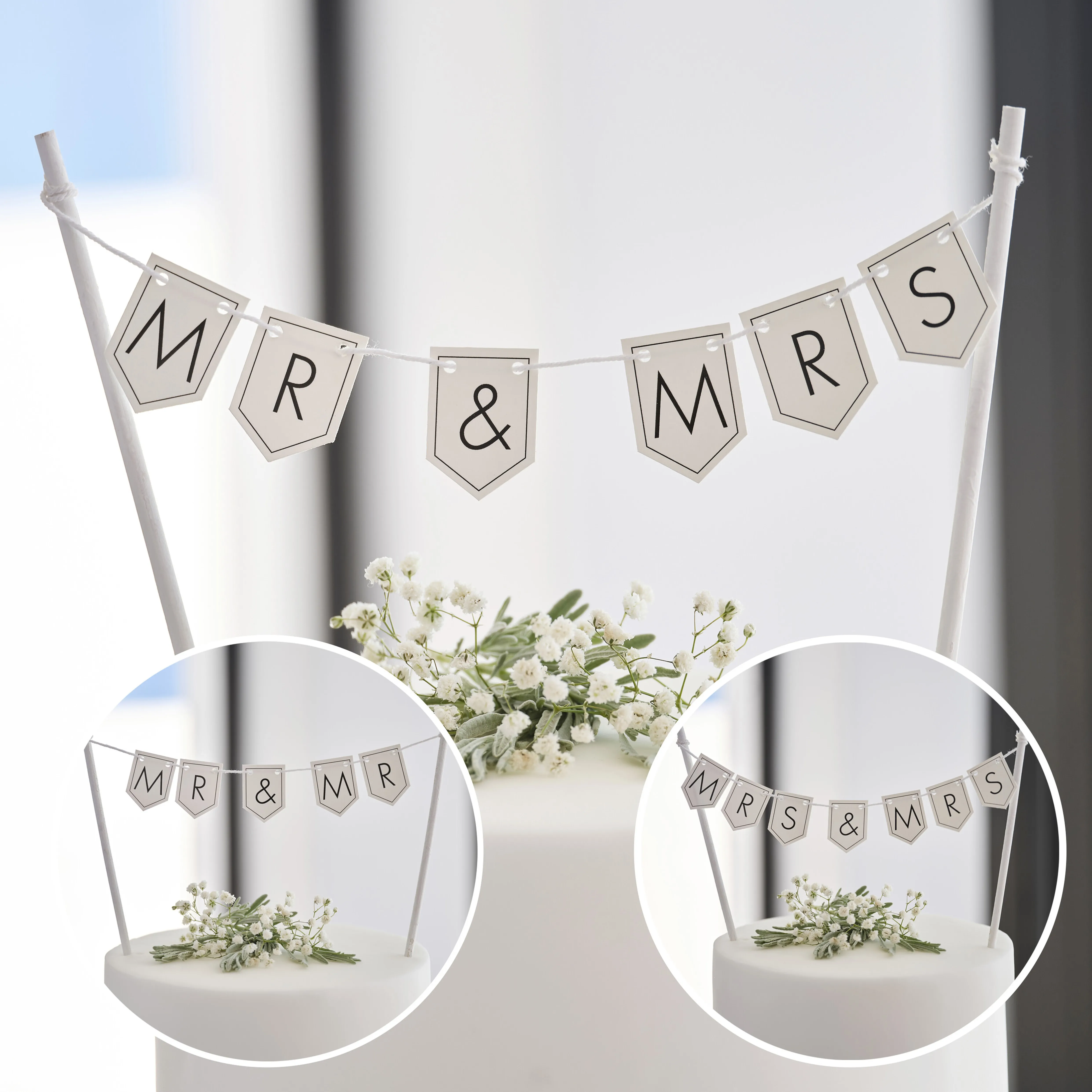 Cake Topper Individuell gestaltbar, Mr & Mrs