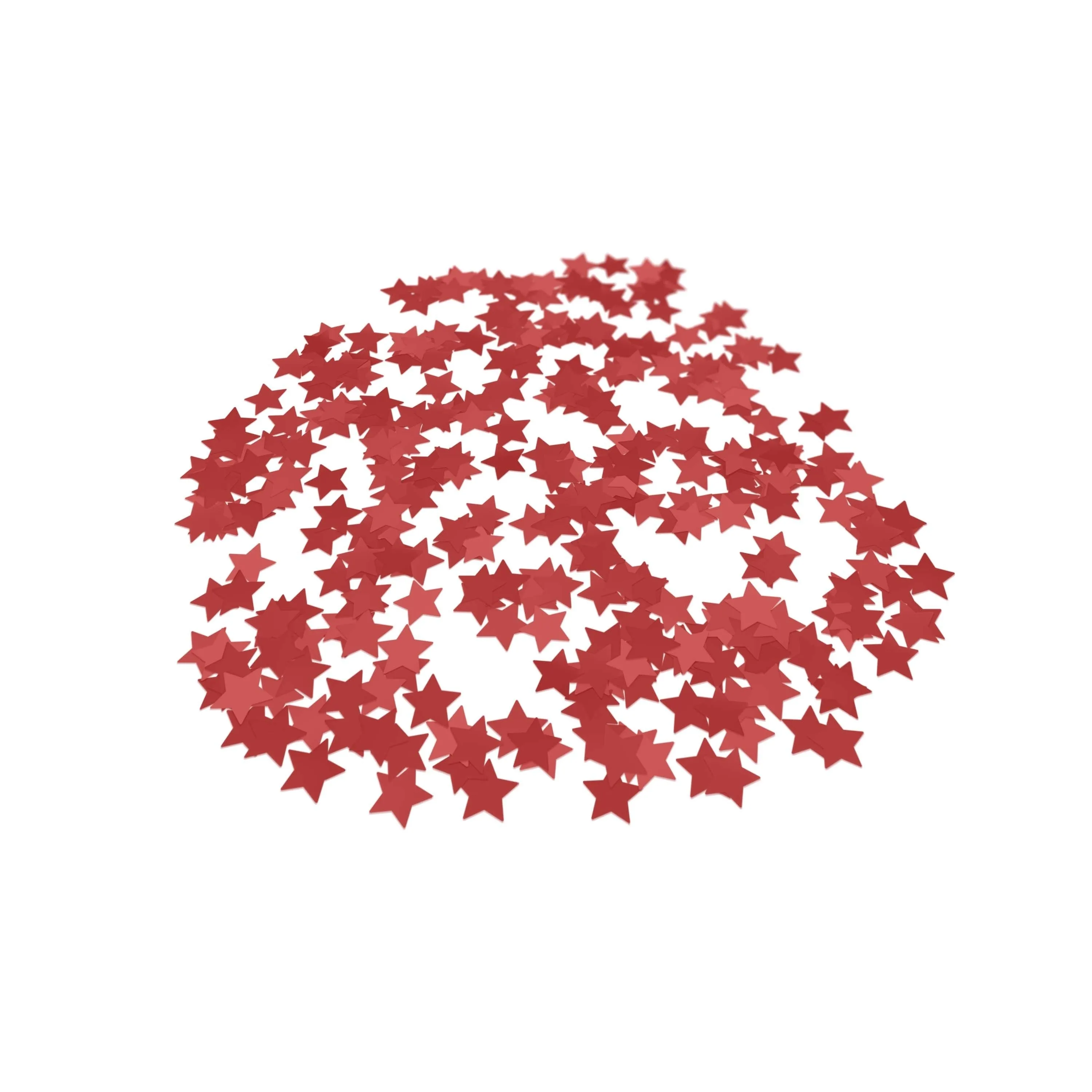 Folienkonfetti 1,7cm Stern 1kg Satin Rot