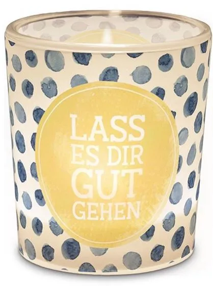 Teelichtglas "Lass es dir gut gehen"