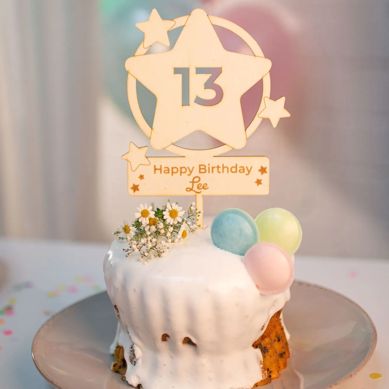 Cake Topper Ballon Stern
