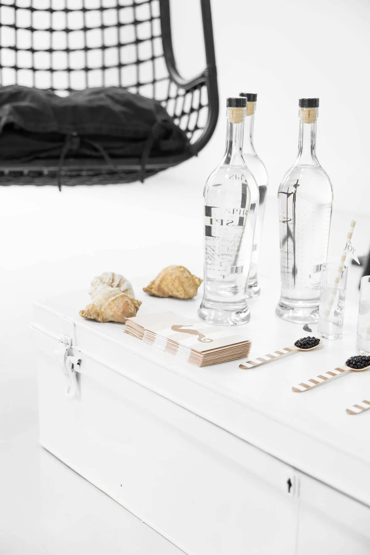 20 Servietten in Taschen "Seepferdchen"