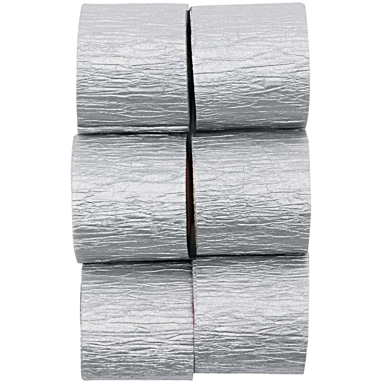 Kreppbänder "Silber", 6 Rollen je 10 m