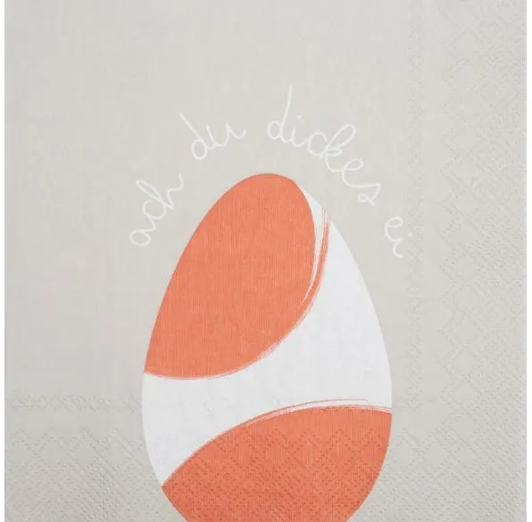 Räder Design - Papierserviette "ach du dieckes ei"