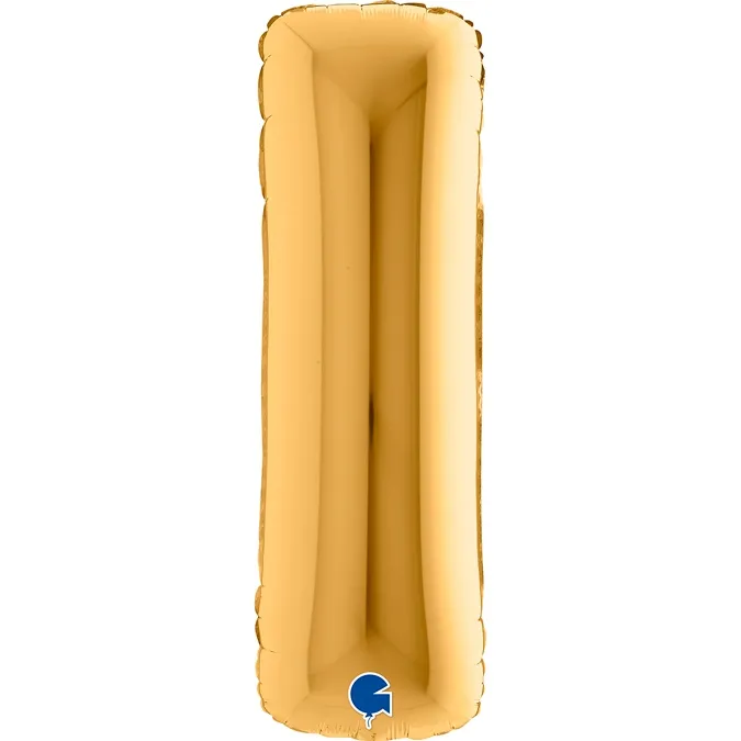 Folienballon Buchstabe I Gold 100cm