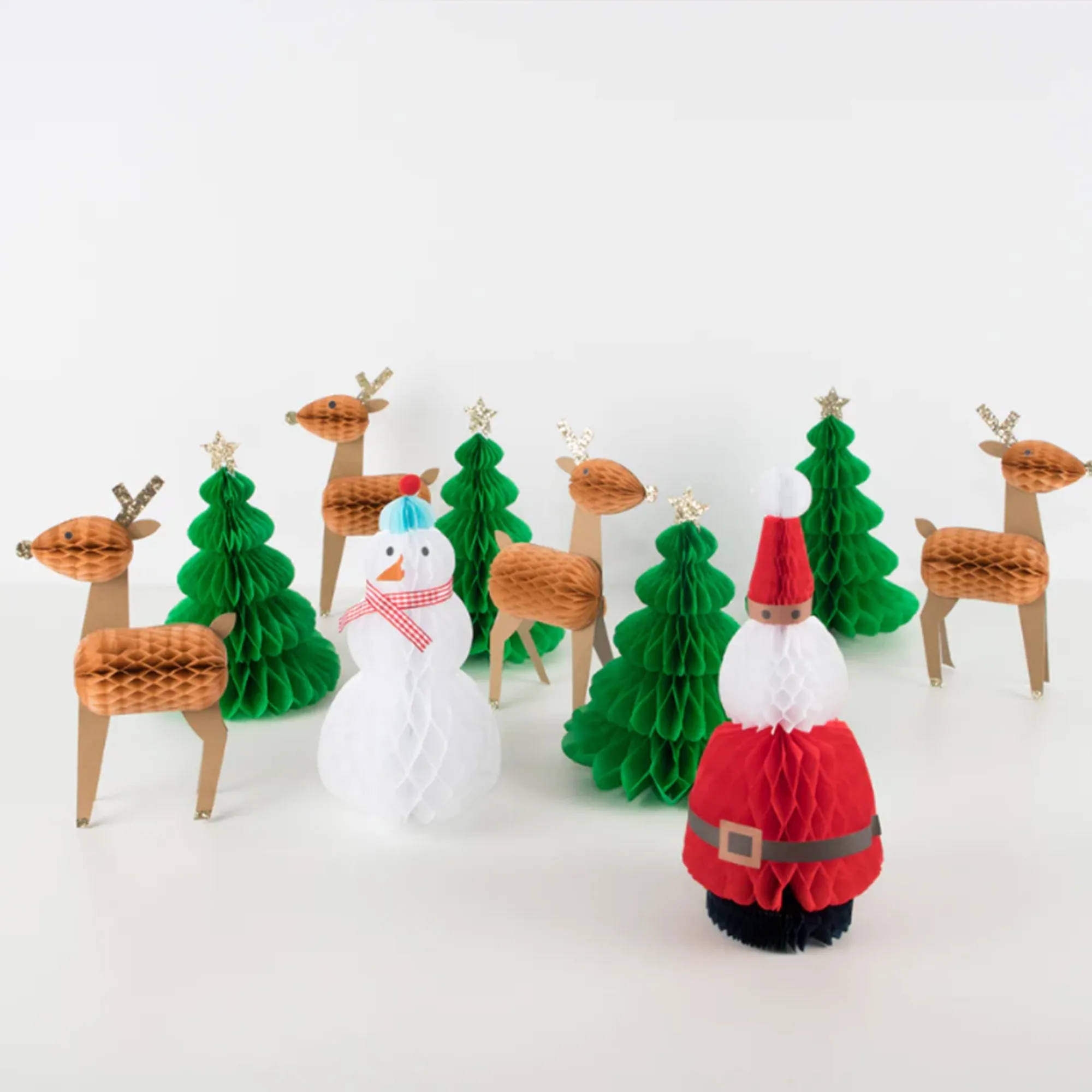 Meri Meri - 10x 3D Wabenfiguren Weihnachten