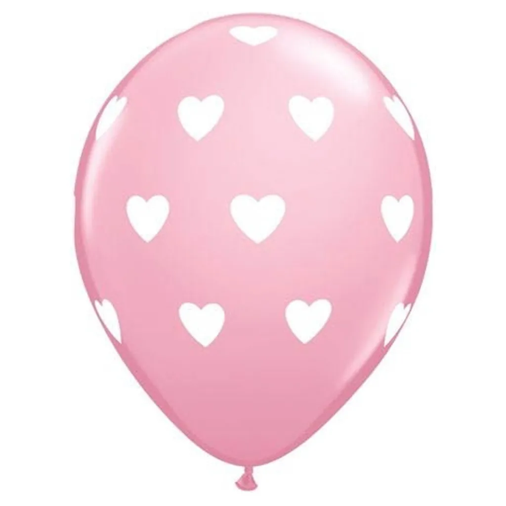 Ballon, Herz Muster, Rosa, Luftballon, Feierlichkeit
