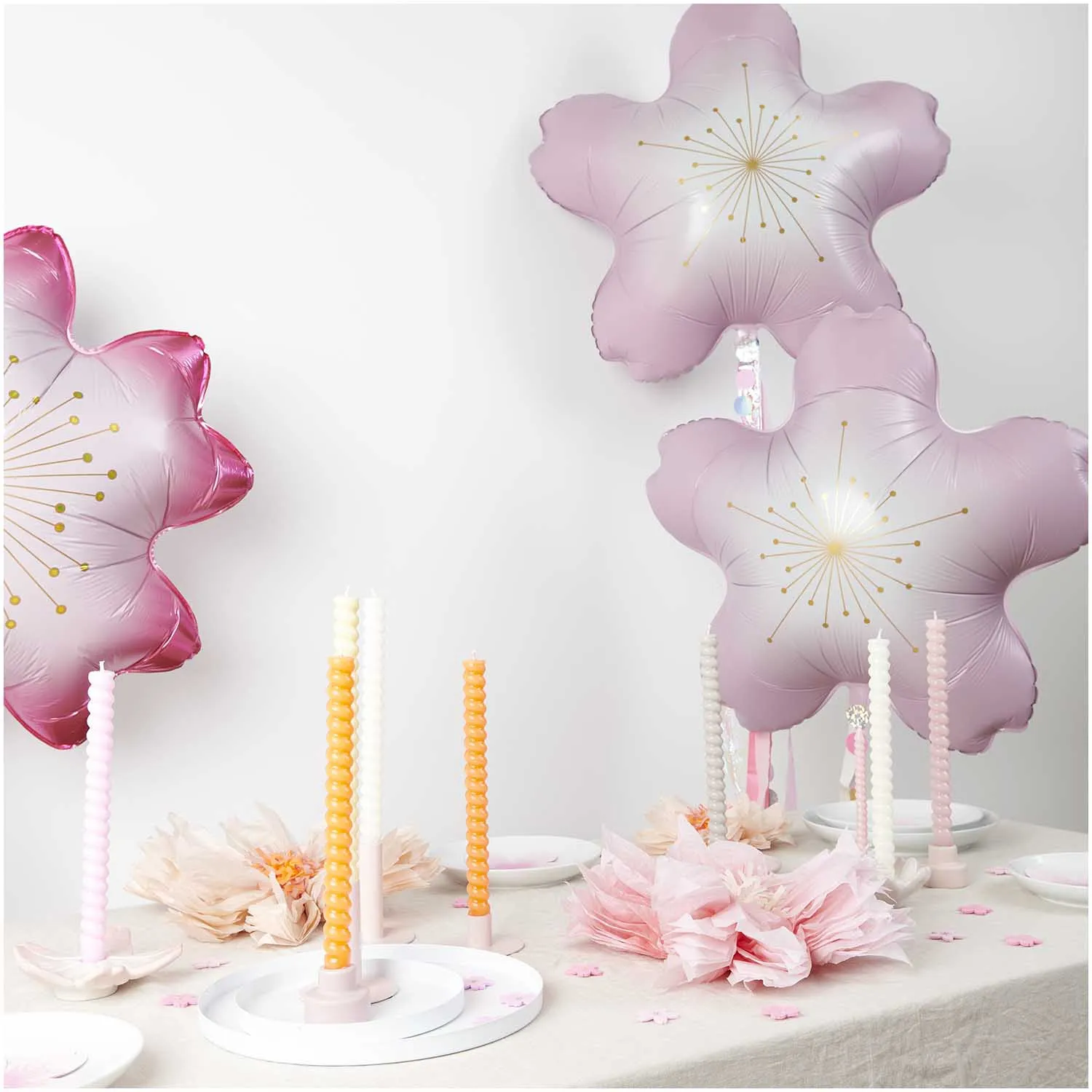 Folienballon "Kirschblüte" Rosa 80cm