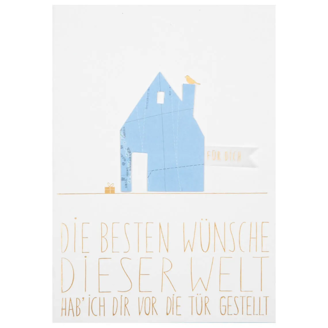 Räder Design - Grußkarte "Landkarte- Die besten Wünsche dieser Welt"