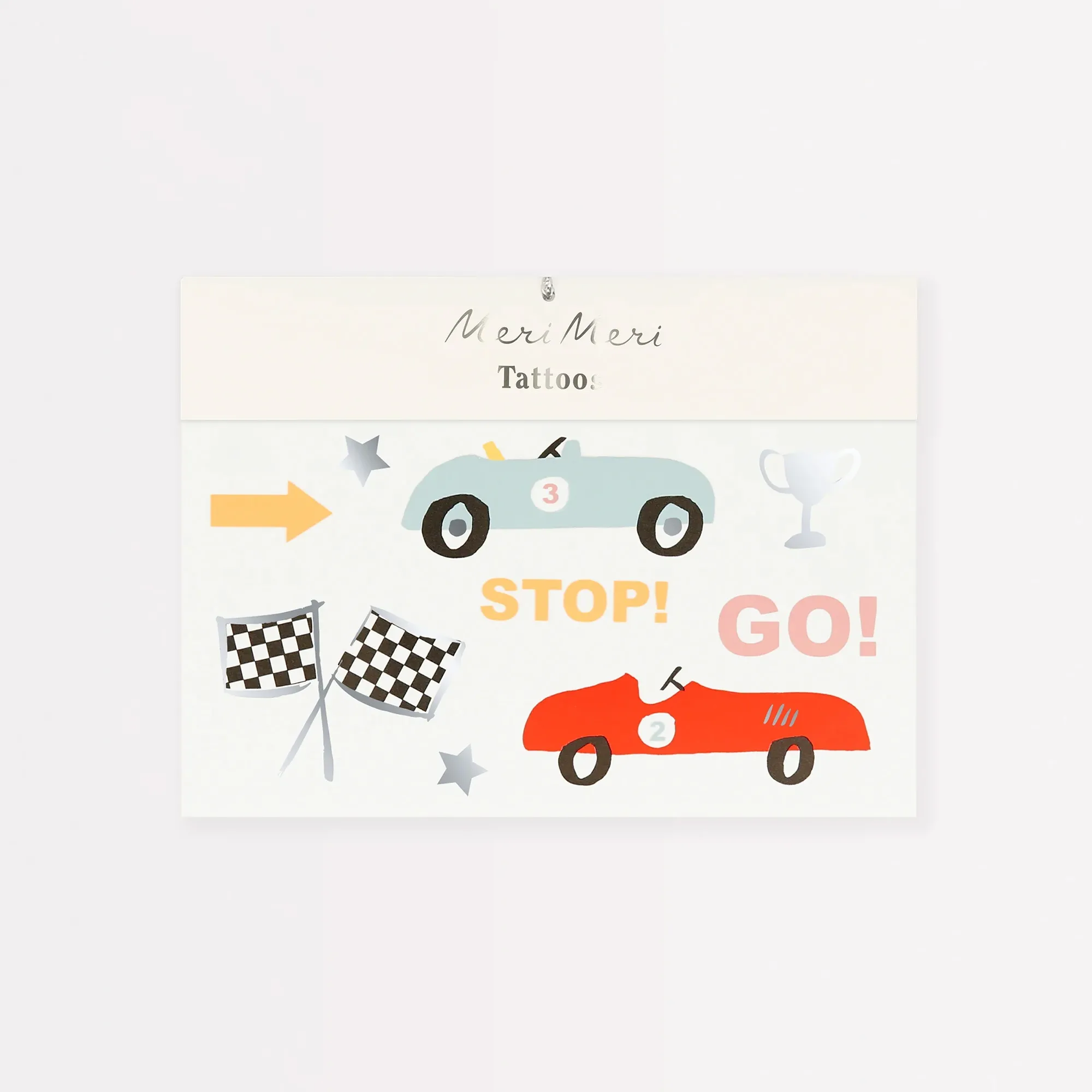 Meri Meri - Tattoos "Rennautos"