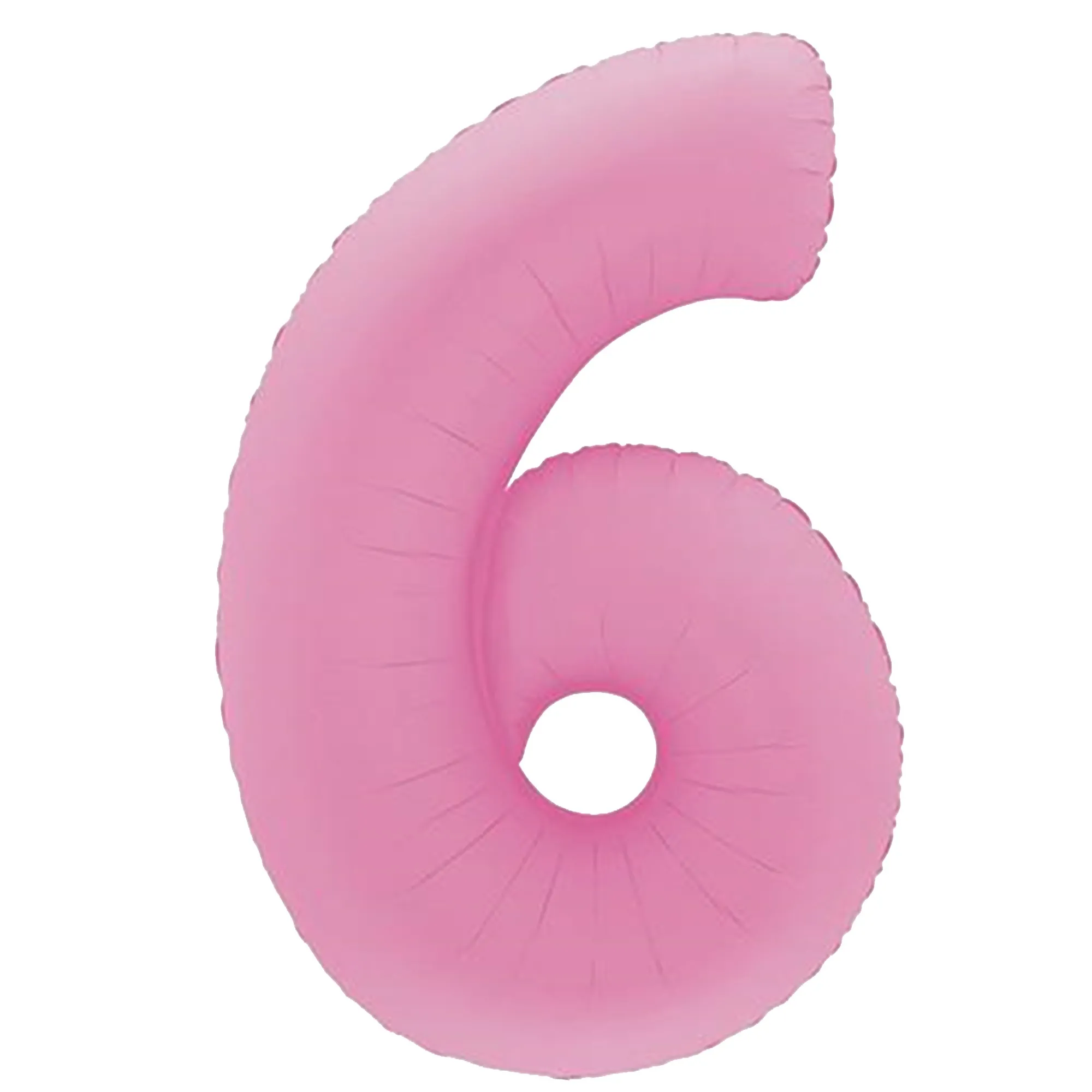 balloon, pink, nummer6, aufblasbar, folienballon