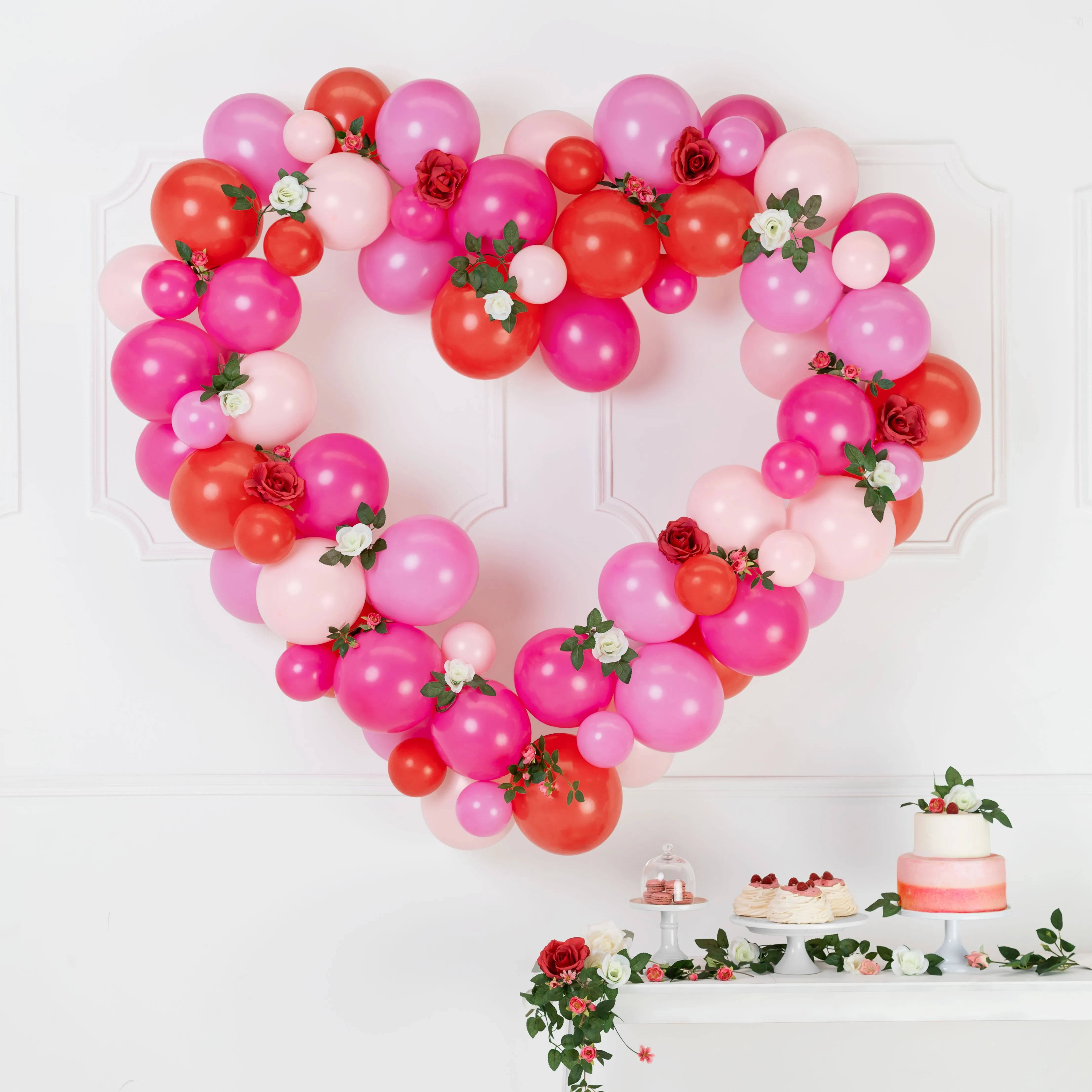 DIY "Ballonherz" zum selberbauen-Rosa