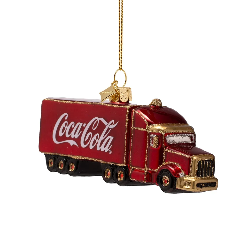 truck, frachtanhänger,  ornament, rot, glitzer