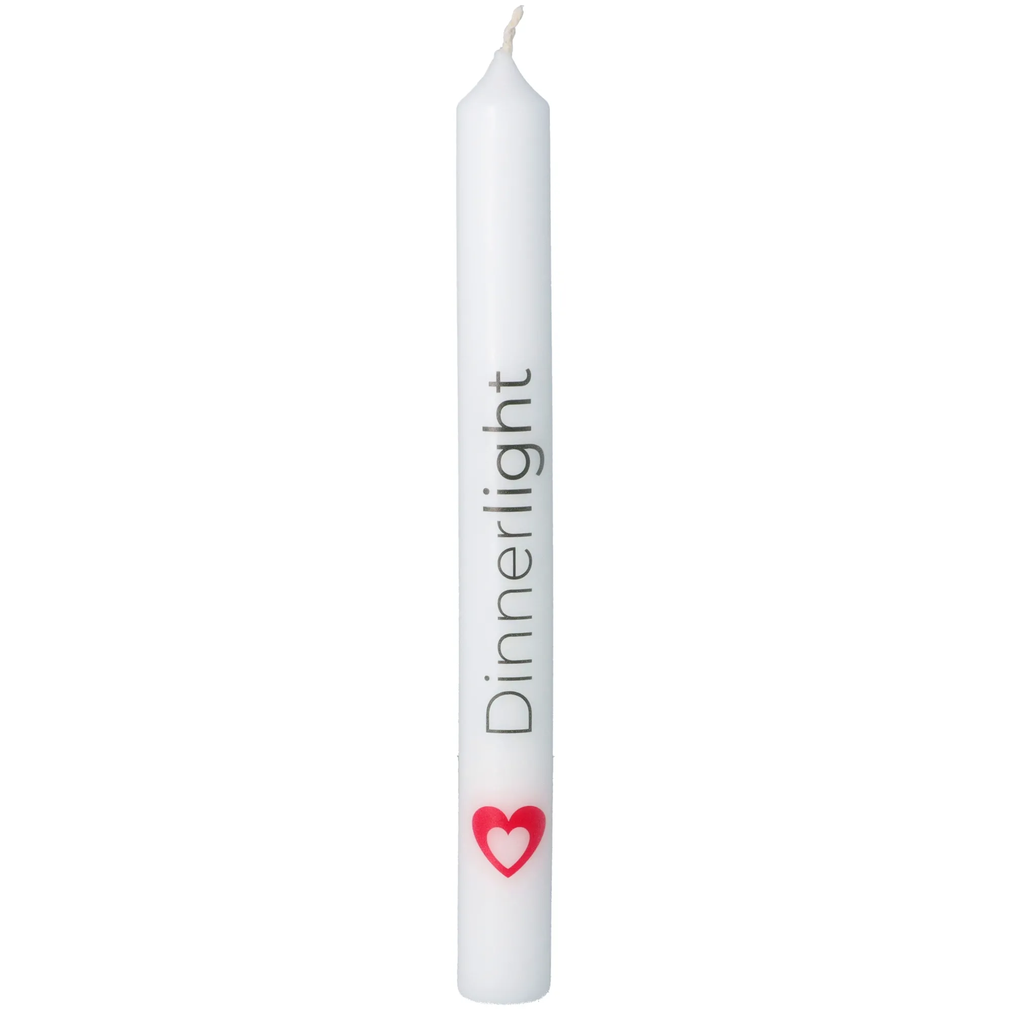 Stabkerze Weiß "Dinnerlight"