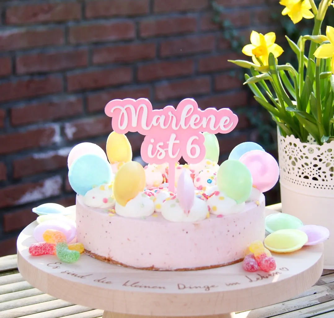 Cake Topper Wolke "Name & Zahl" Acryl