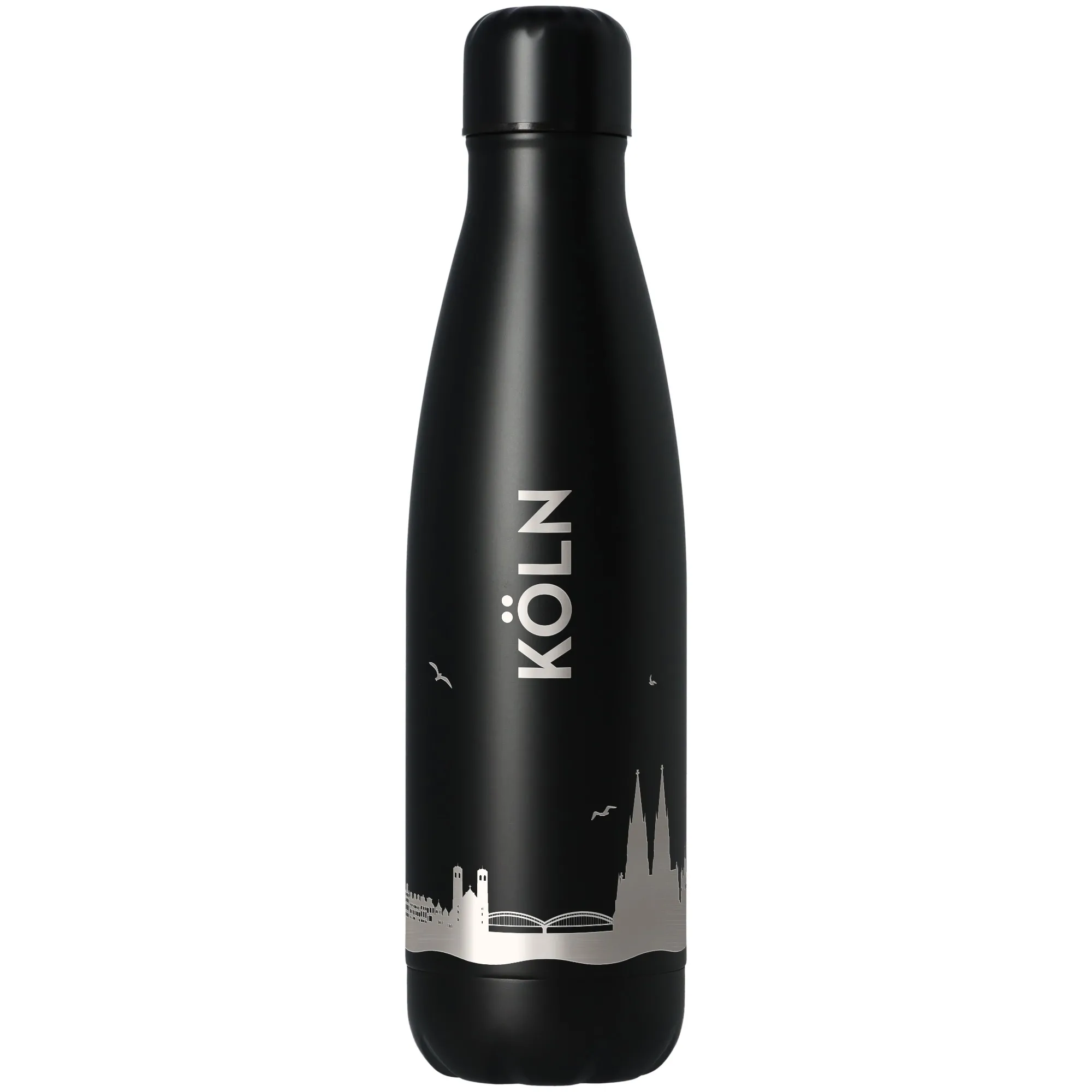 Trinkflasche Skyline Köln Schwarz 500ml