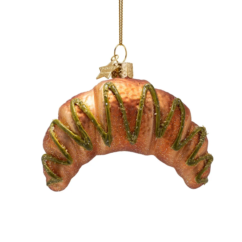 Weihnachtsornament, Croissant, Keks, Gebäck, Zuckerdeko