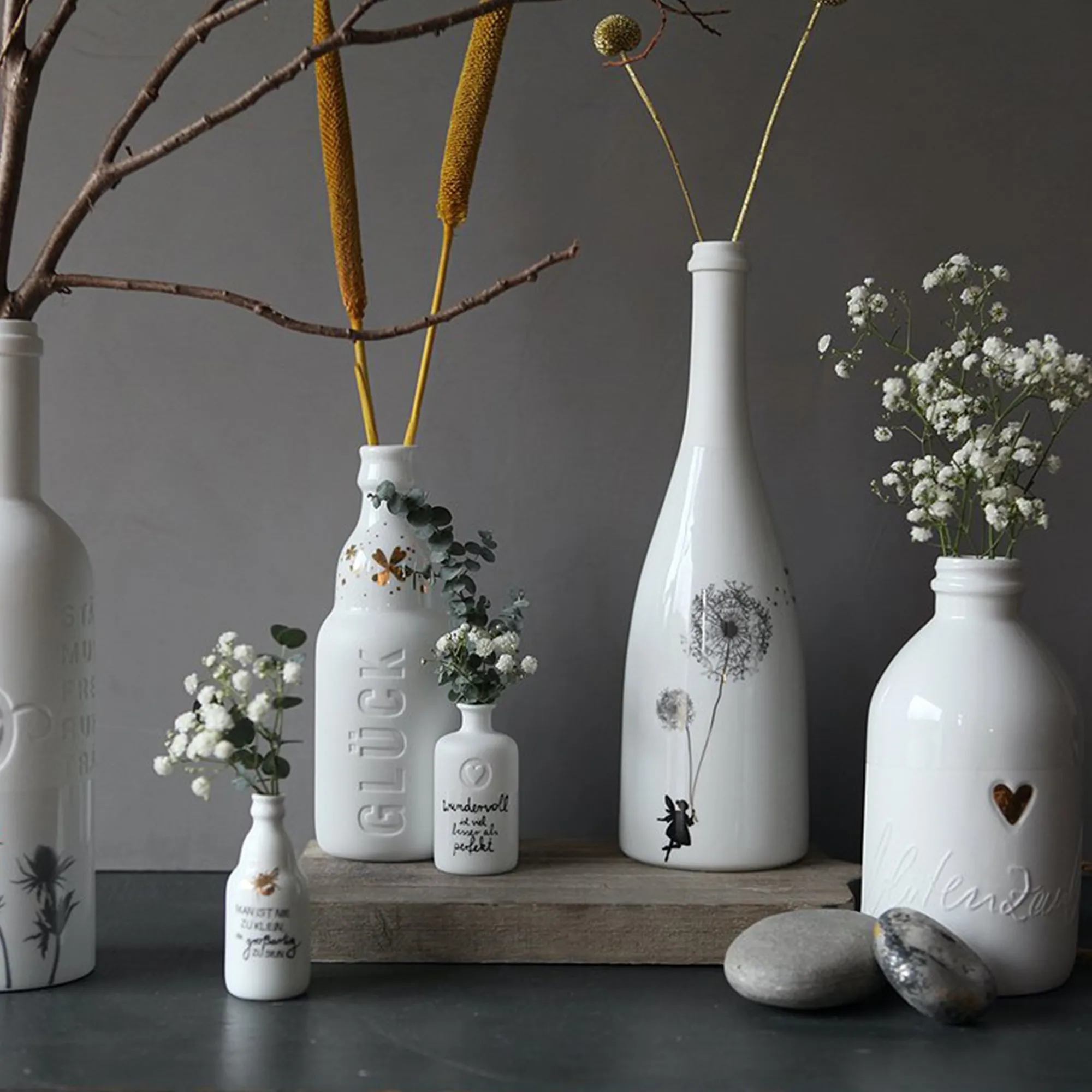 Flaschenvase "Blütenzauber"