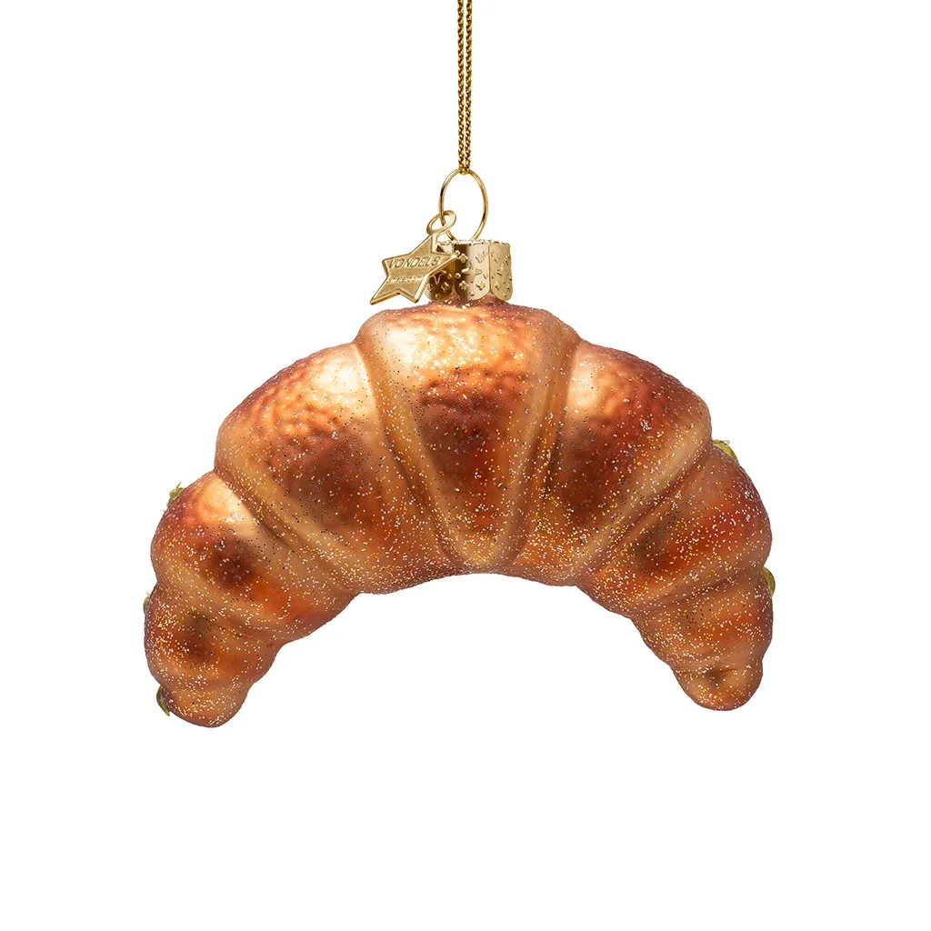 Croissant, Ornament, Gol Gold, Gebäck, Kunststoff?