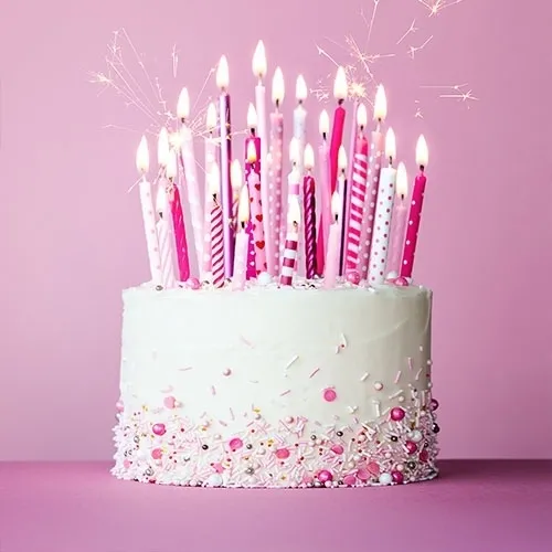 Kuchen, Geburtstag, Torte, Kerzen, Dekoration