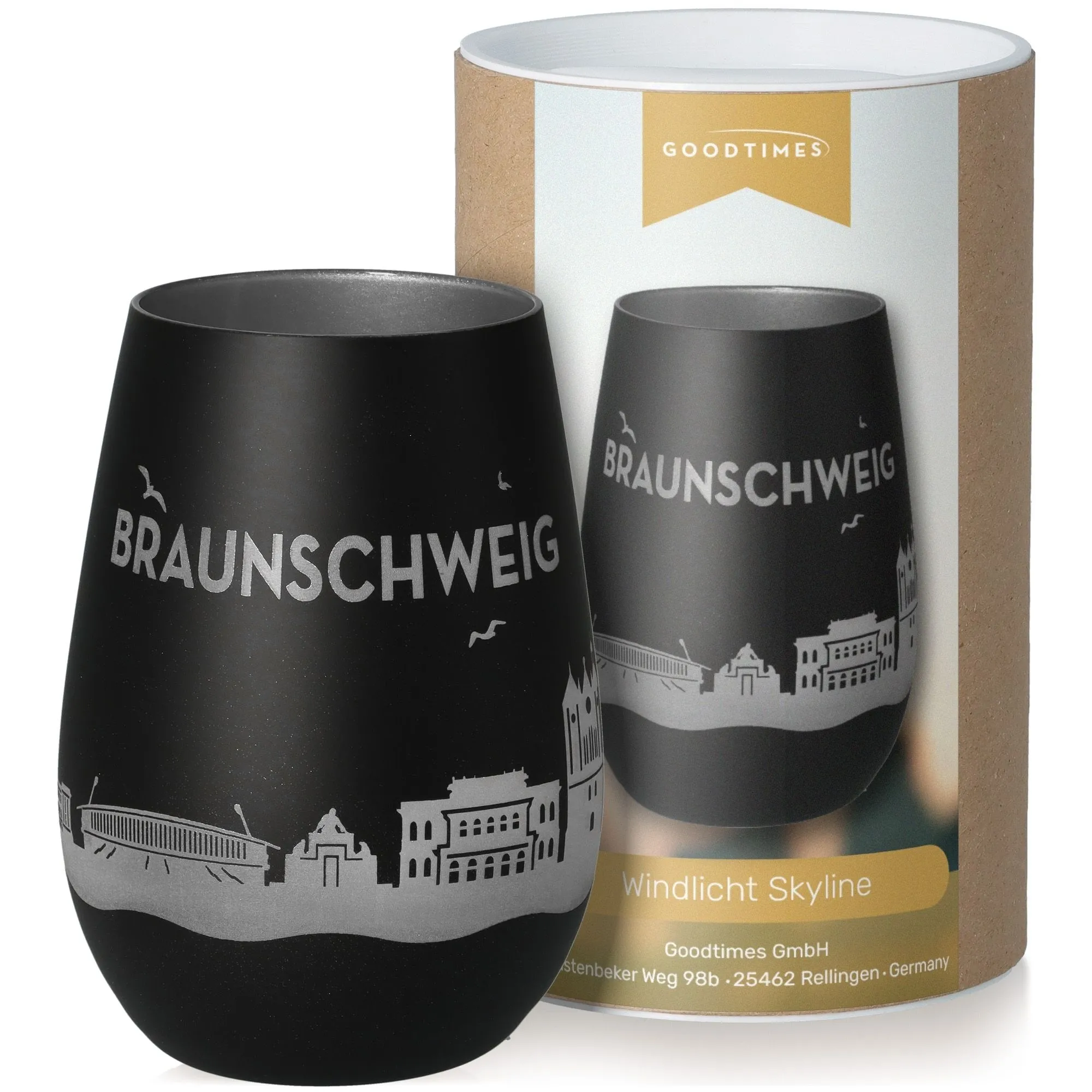 gläser, tumbler, windlicht, schwarz, grau