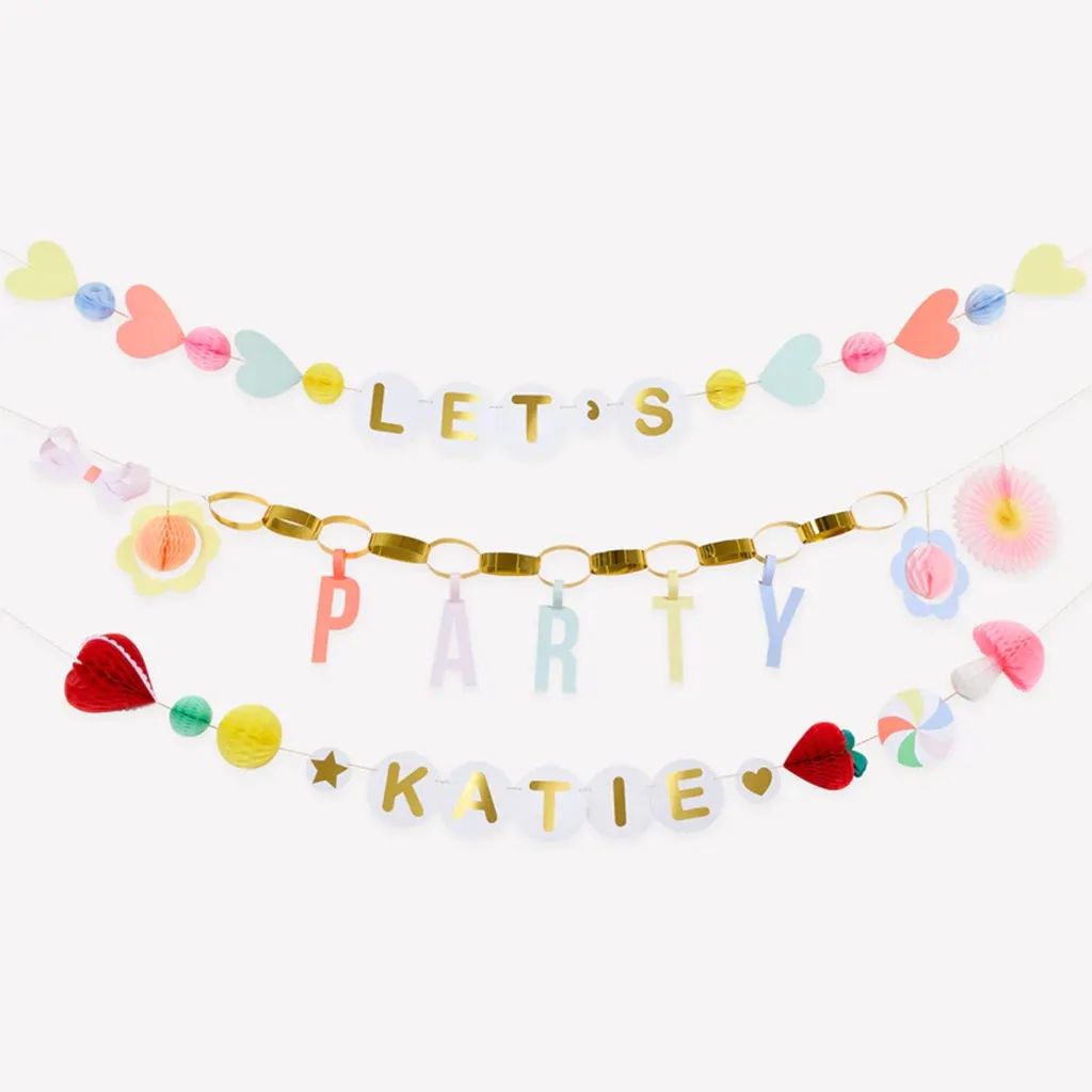 Meri Meri - Girlande "Charme Party" zum personalisieren