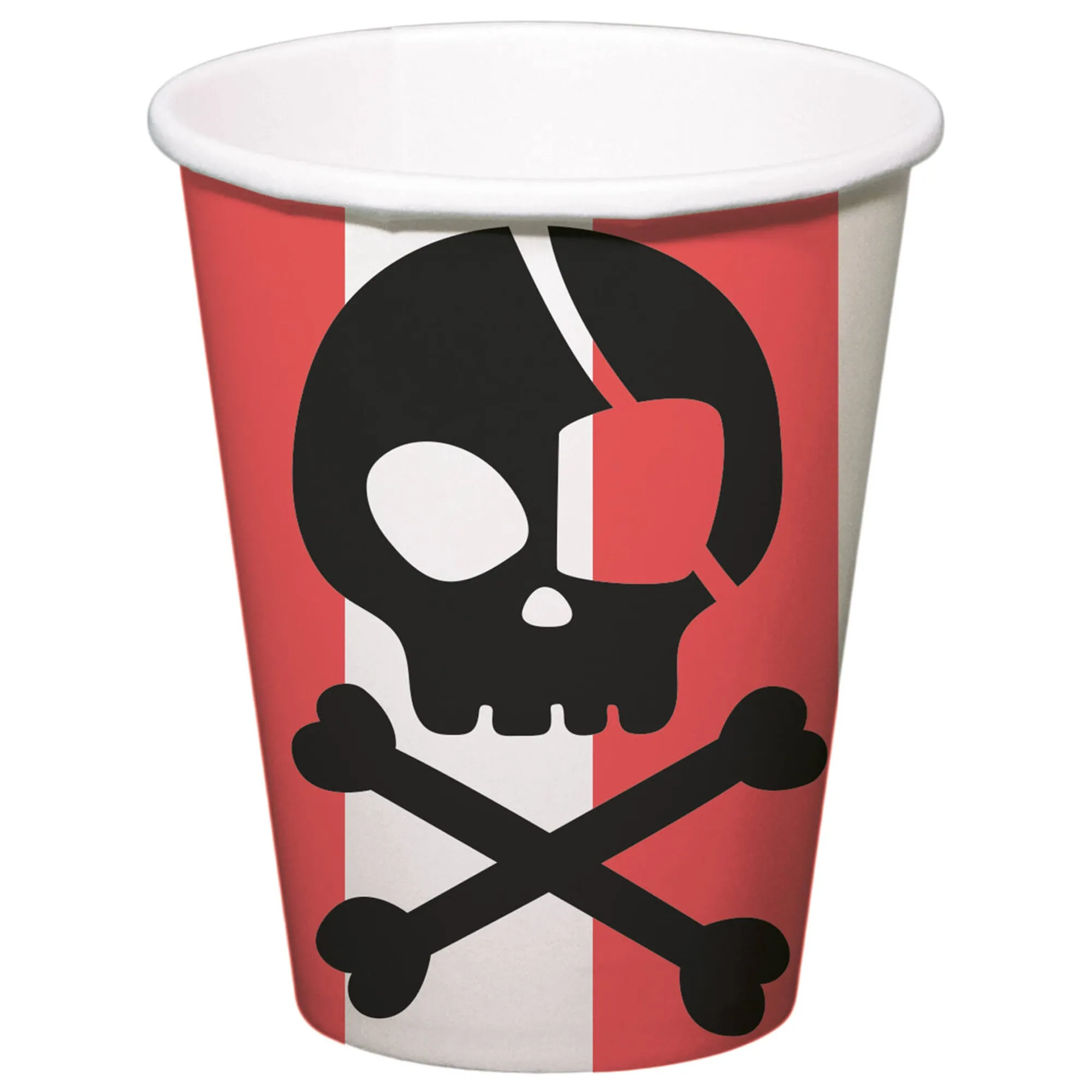 8 Pappbecher "Piraten"