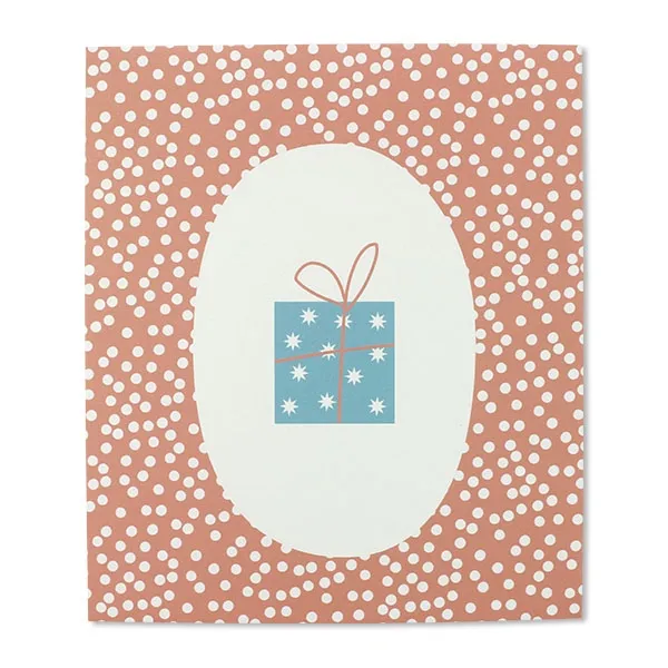 Geschenk- und Adventskalendertütchen "Geschenk" Rosa/Weiß