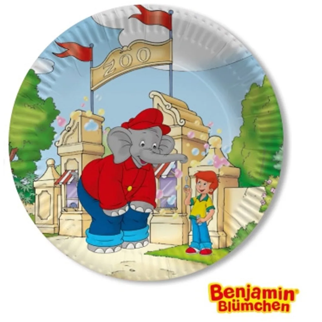 Benjamin Blümchen - 8 Pappteller