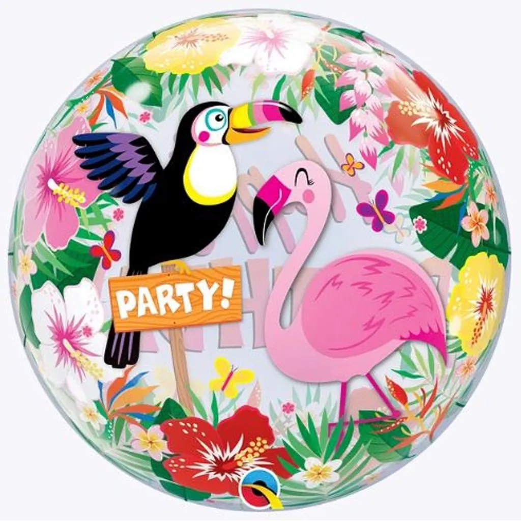 Tellerball, Pinguin, Flamingo, Party, Tropisch