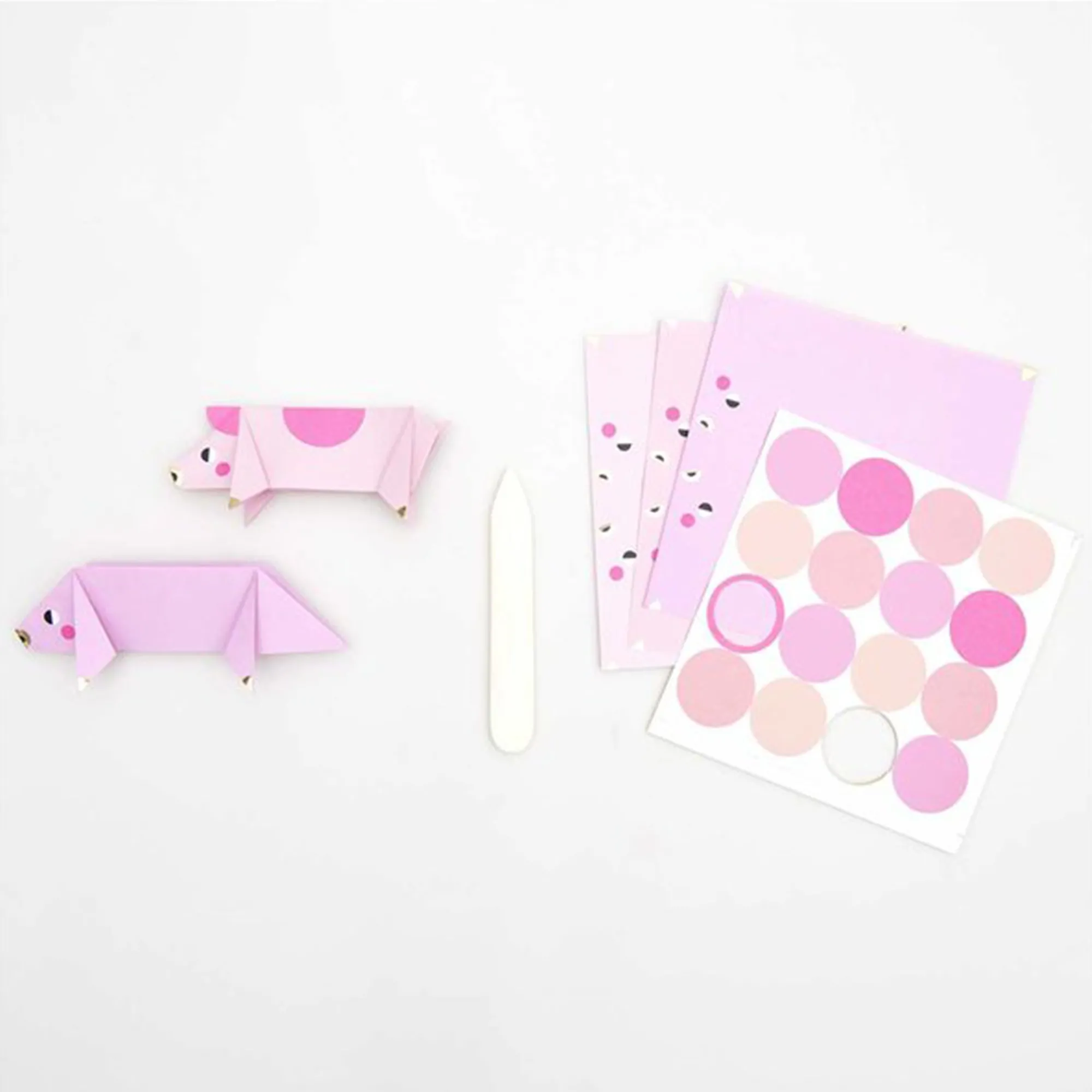 Origami Glücksschweinchen