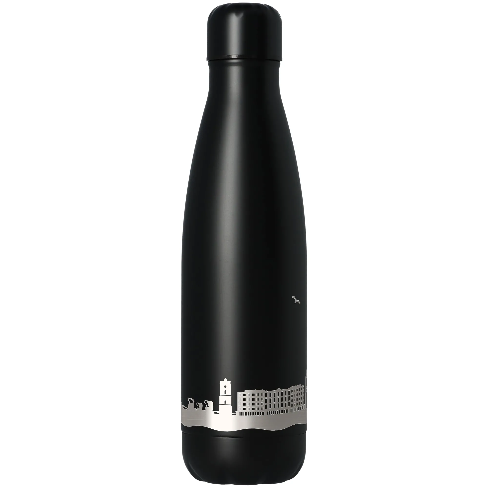 Trinkflasche Skyline Borkum Schwarz 500ml