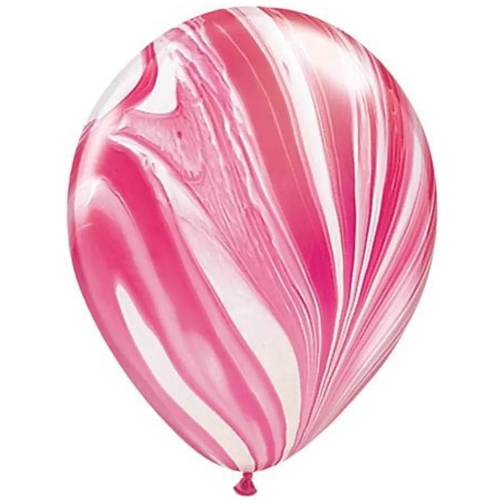 Balloon, Pink, Marbled, Latex balloon, Decoration
