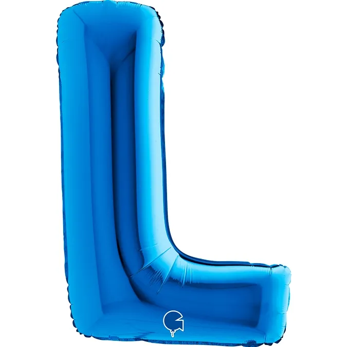 Folienballon Buchstabe L Blau 100cm