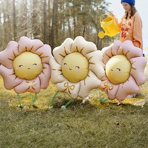 Sonnenblumen-Luftballon, Luftballon, Kinderlachen, Gartenparty, Spielzeug