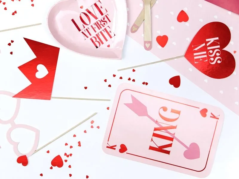 Photo Props-Set zur Hochzeit "Love is in the Air", 7 teilig