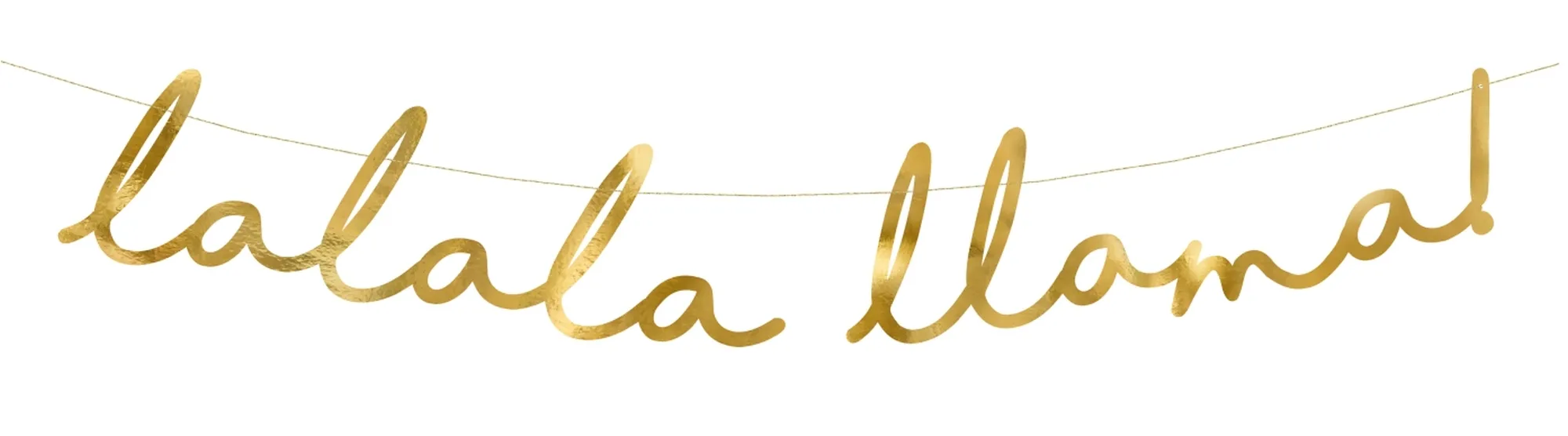 Kaktus - Girlande "lalala llama"