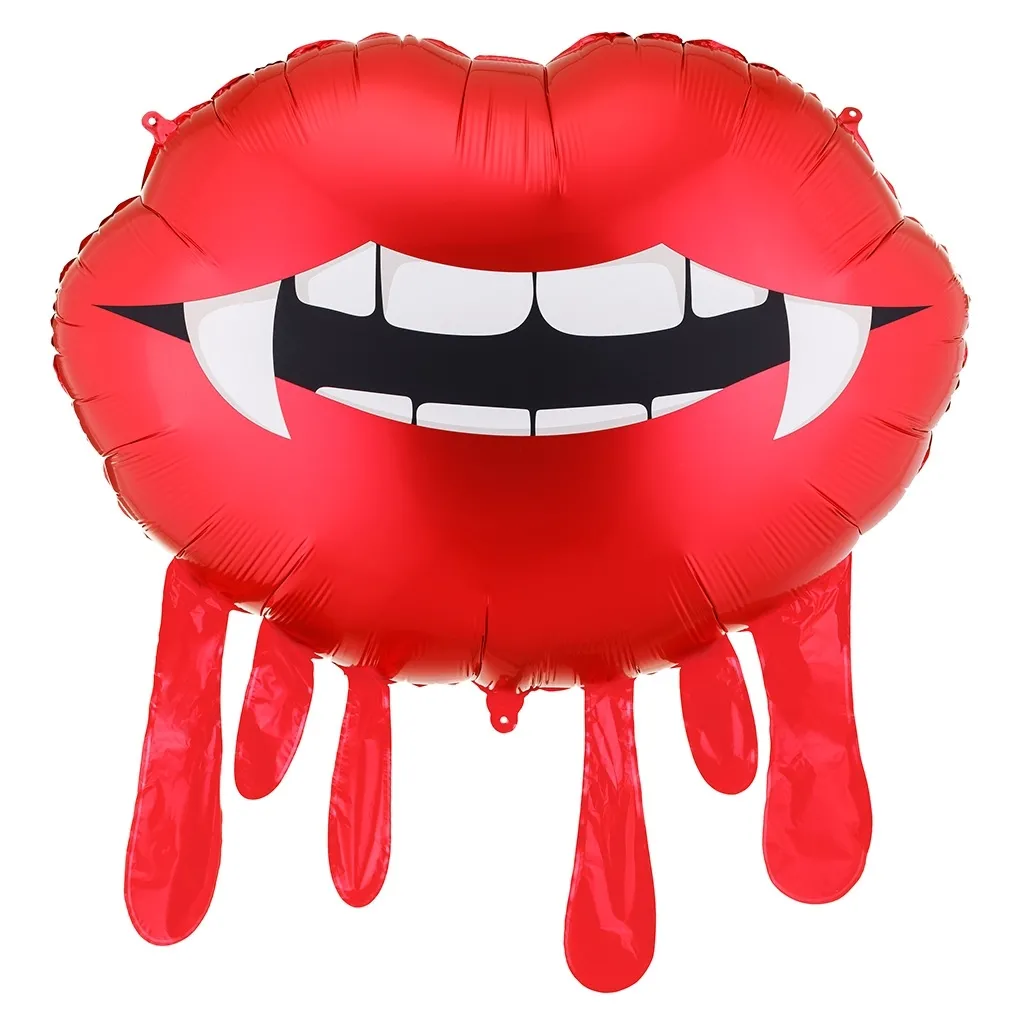 Folienballon "Blutige Lippen" 92x60cm