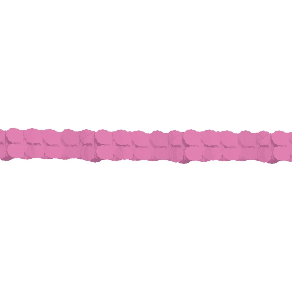 Rosa - Papiergirlande