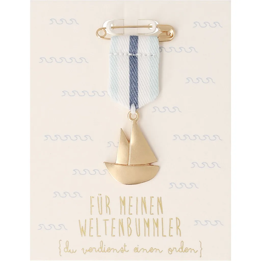 Räder Design - Orden Boot "Für meinen Weltenbummler"