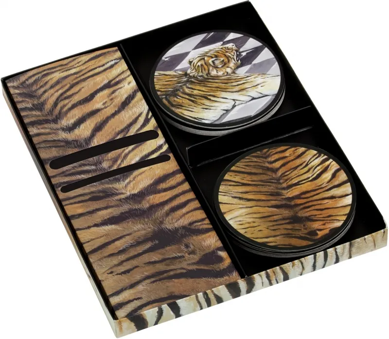 Miss Sophie's Tiger - Bestecktaschen und Untersetzer