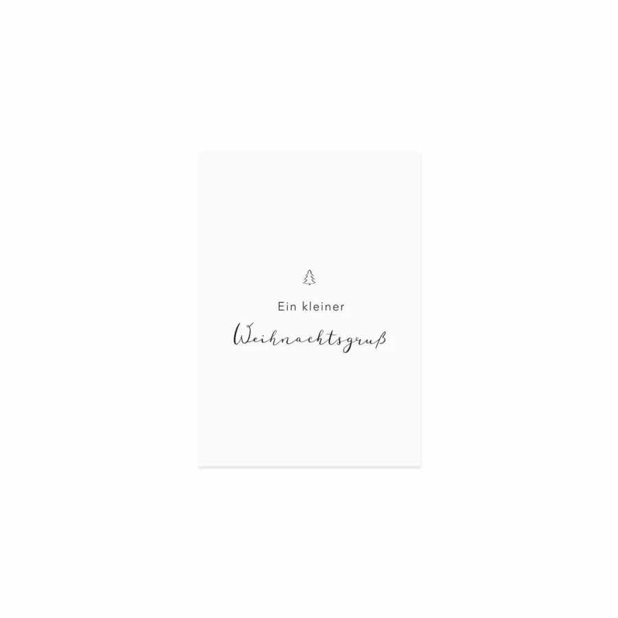 Eulenschnitt - Postkarte "Weihnachtsgrüße"