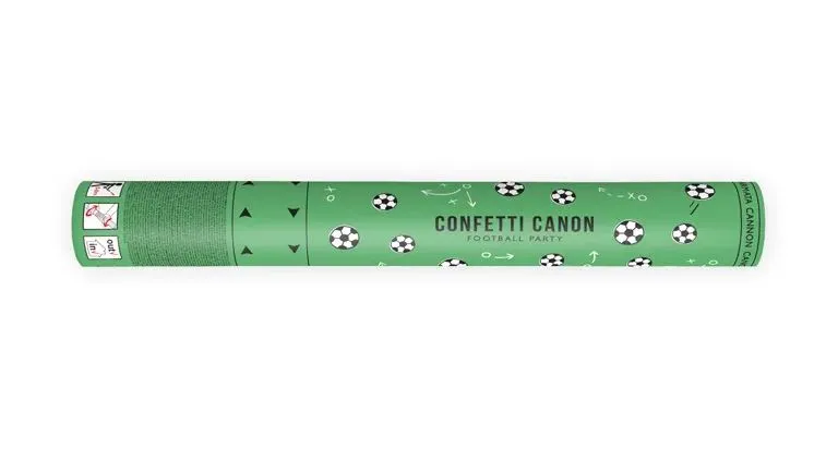 Konfettikanone, Fußball 40 cm