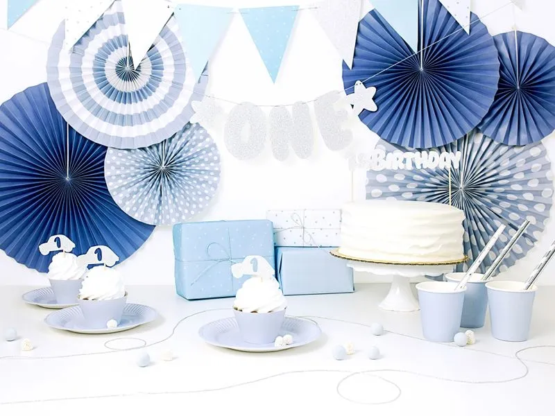 Cake Topper "1st Birthday", silber