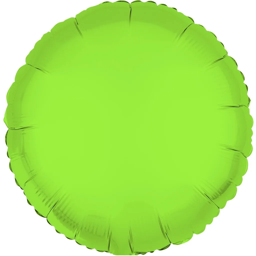 Folienballon Rund Neon Grün 45cm