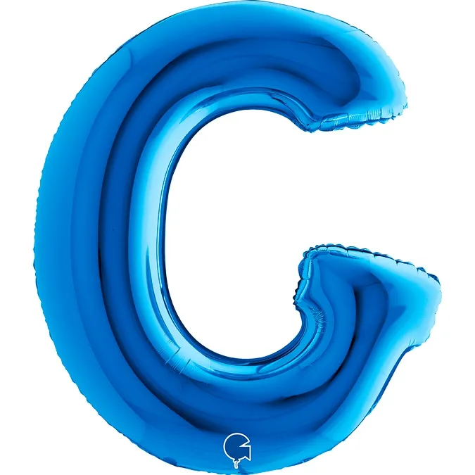 Folienballon Buchstabe G Blau 100cm