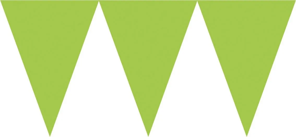 Kiwi Grün - Wimpelkette
