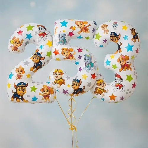 65, Balloon, Zahl, Foilballon, Puffy