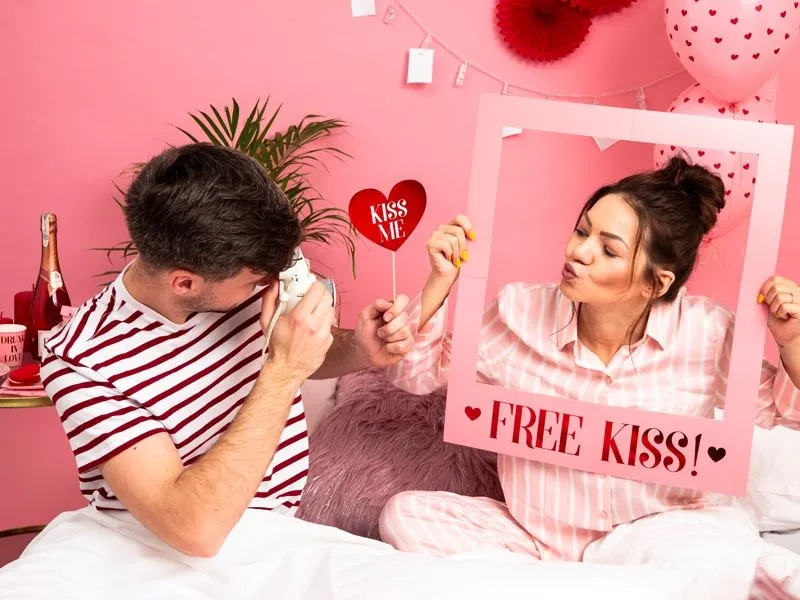 Photo Props-Set zur Hochzeit "Love is in the Air", 7 teilig
